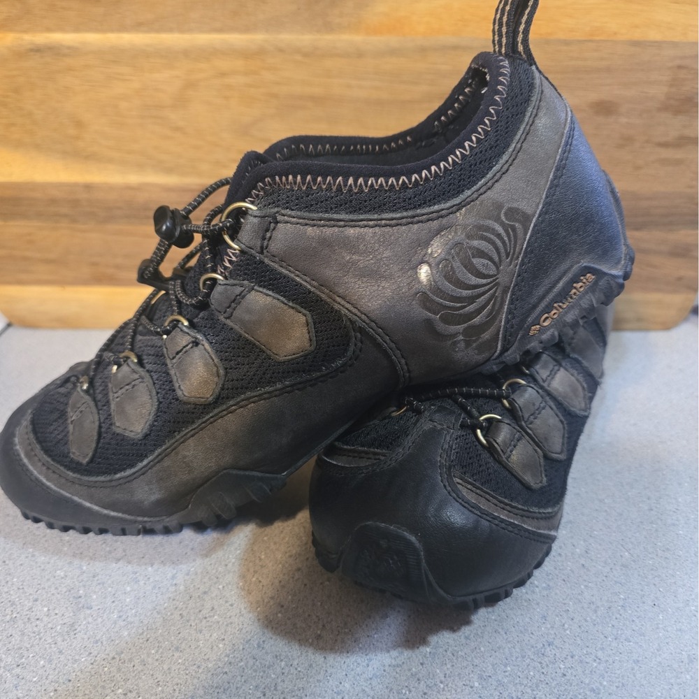 Columbia Tenacity II Omni Grip Slip On Hiking Shoes Elastic Laces Womens Size 9